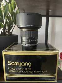 Samyang 14 2.8 Nikon mocowanie Canon