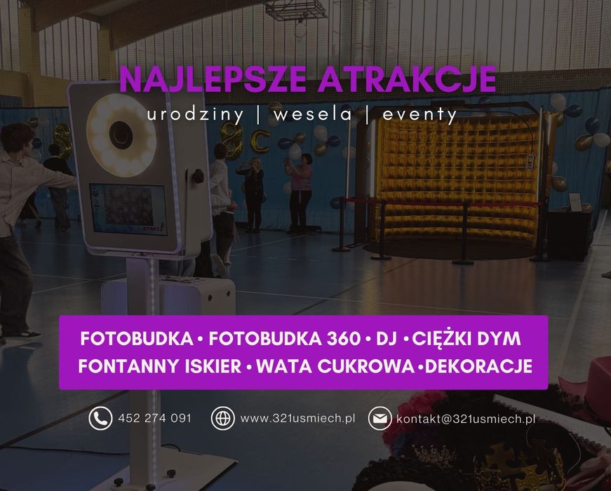 Impreza z efektem WOW | fotobudki, ciężki dym, fontanny, wata i więcej