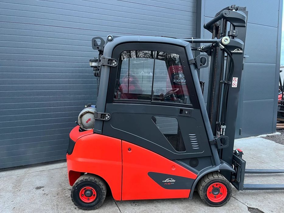 Linde H16T 391-01 Gaz LPG, Pełna kabina, Przesuw boczny, maszt Standard  tylko 2953h, 1600kg/3,85m, import Niemcy (Linde), stan idealny
