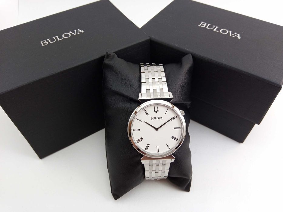 Супертонкие мужские часы BULOVA Regatta 96A232, сапфировое стекло