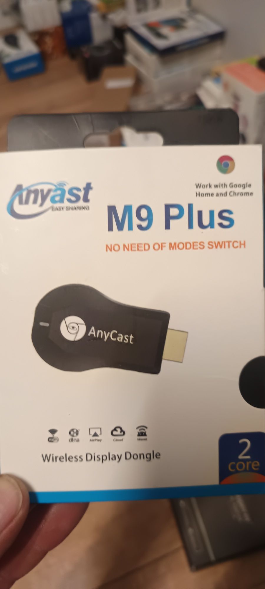 Odbiornik Anycast M9 Plus Dongle, wyświetlacz HDMI WiFi wyświetlacz ob