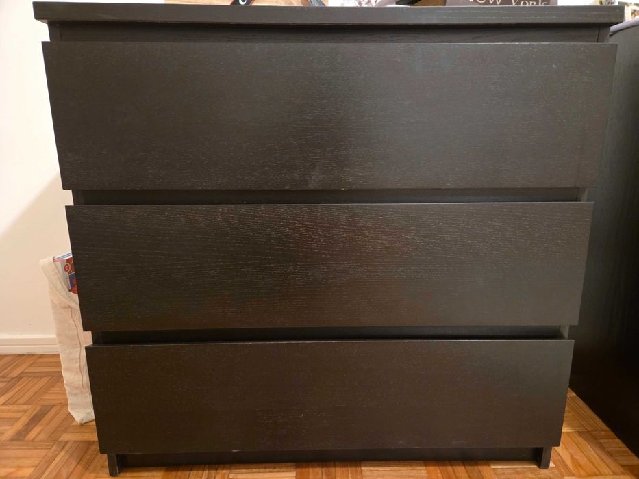 Móvel arrumação Ikea com 3 gavetas