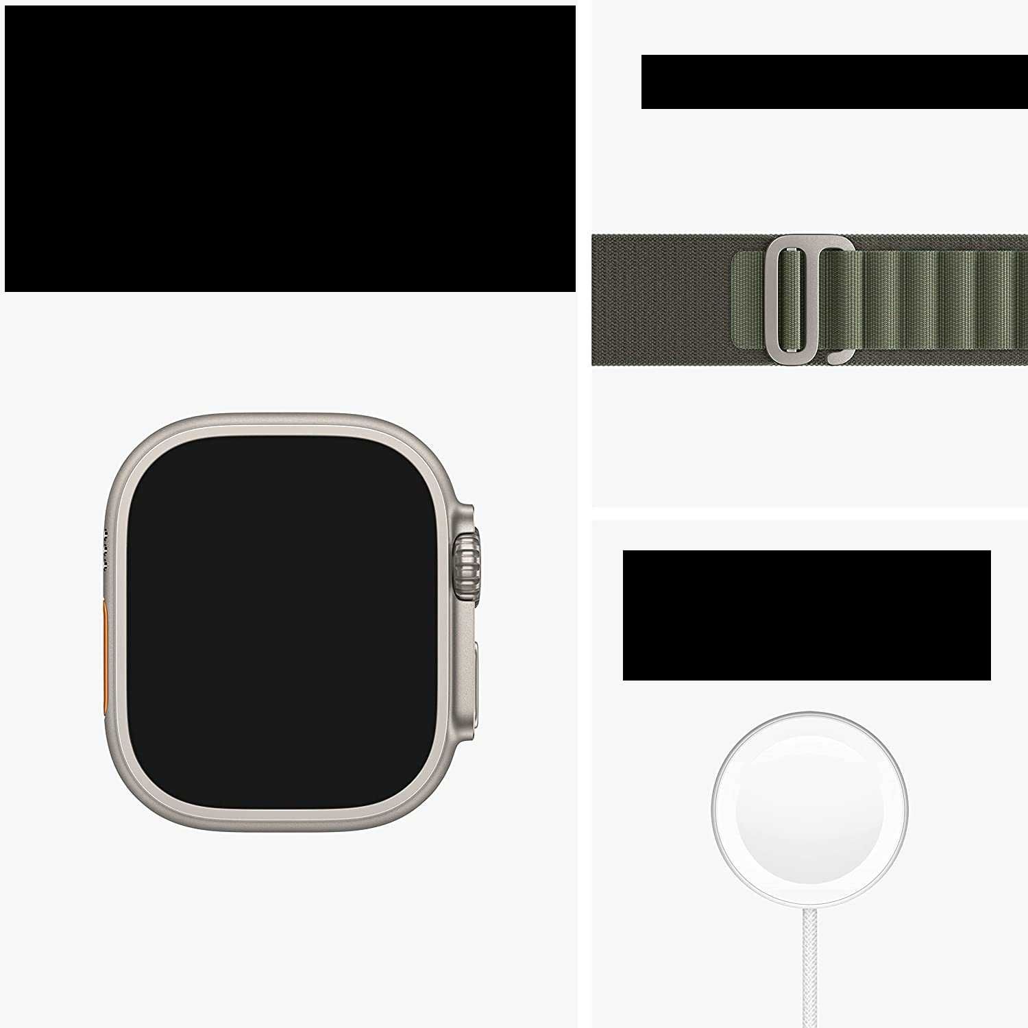 Apple Watch Ultra (GPS + Cellular), caixa de titânio de 49 mm