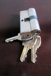 Canhão fechadura porta com chaves