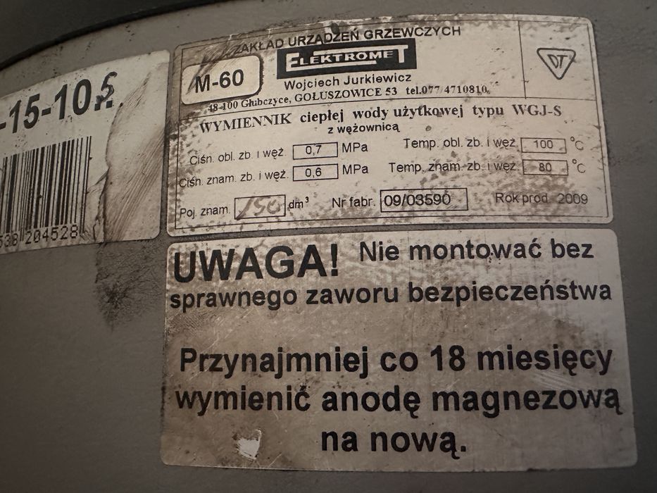 Wykiennik cieplej wody.