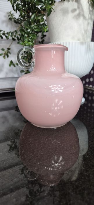 Dzbanek dzbanuszek Tarnowiec stare kolorowe szkło PRL