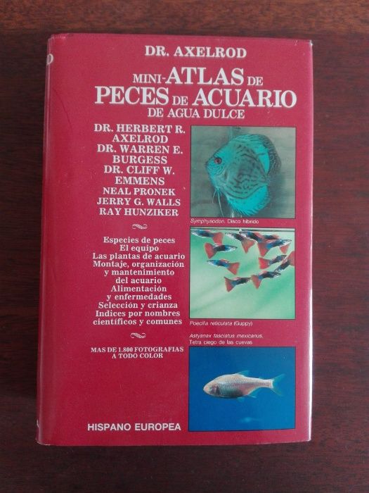 FANTÁSTICO "Mini Atlas Peces de Acuario de Agua Dulce" Dr Axelrod