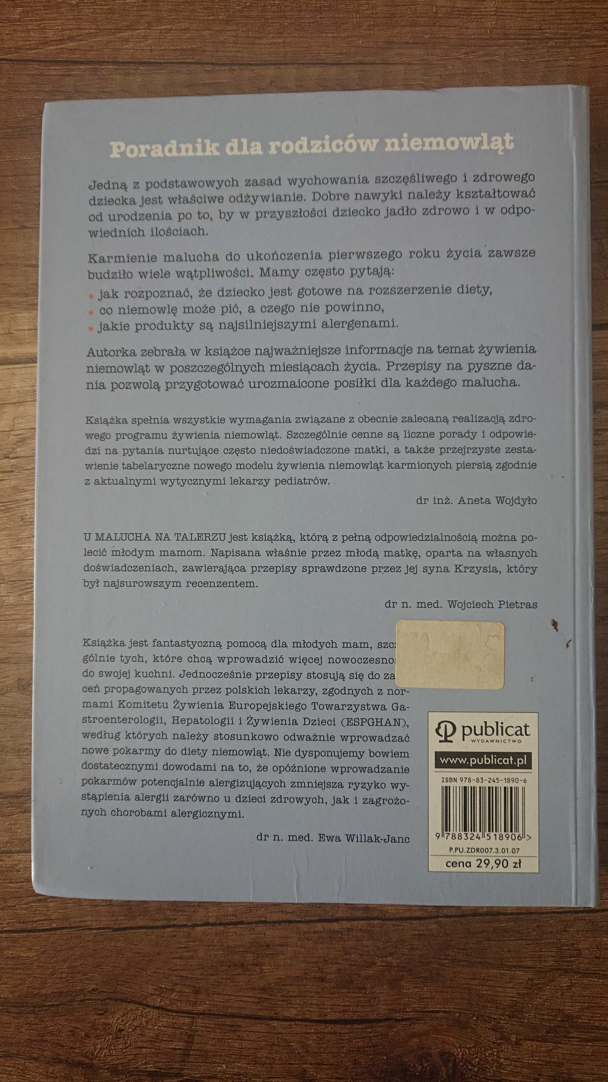 Książka "u malucha na talerzu"