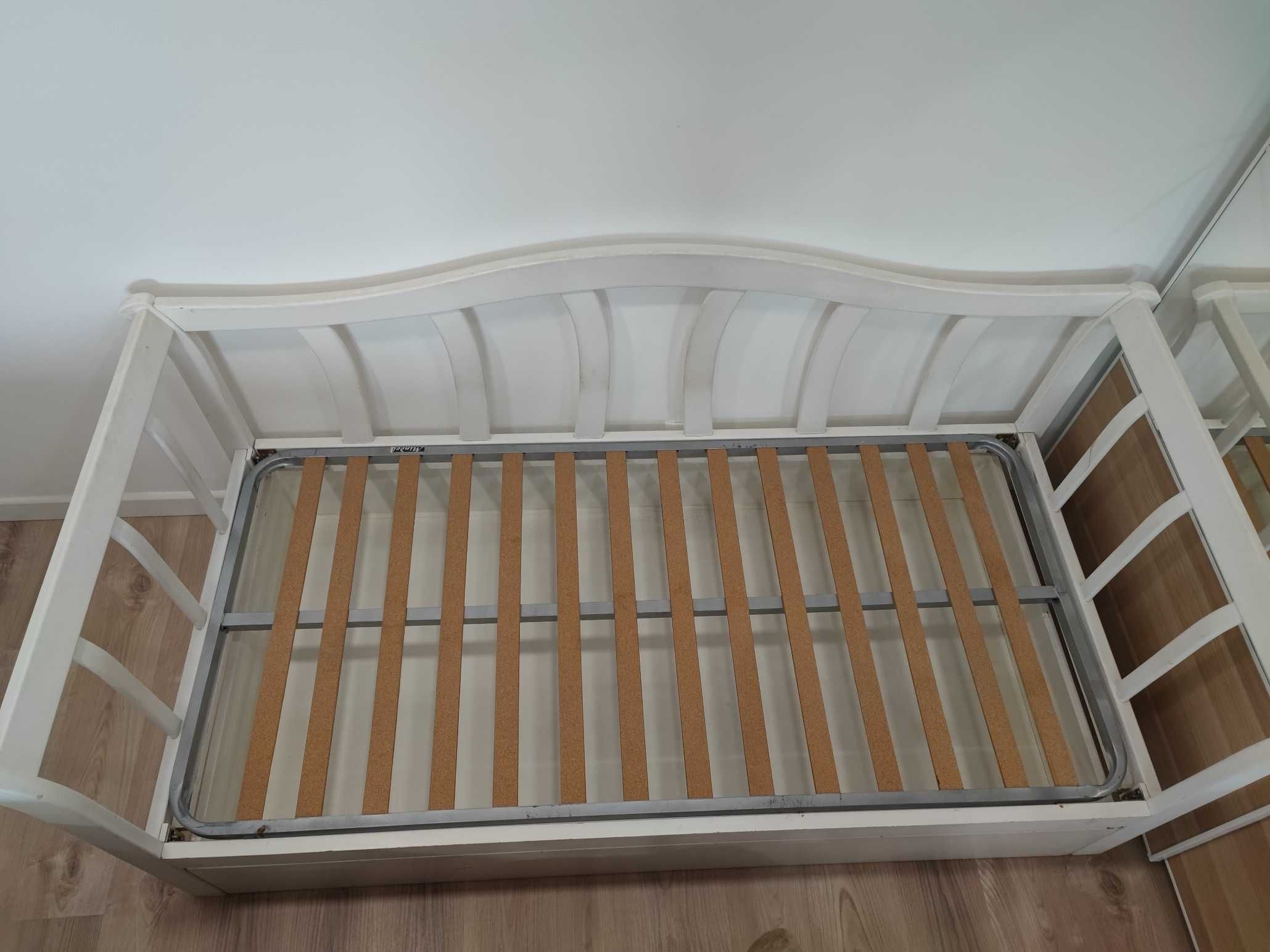 Cama Individual com Gavetão em Pinho + Colchão Molaflex
