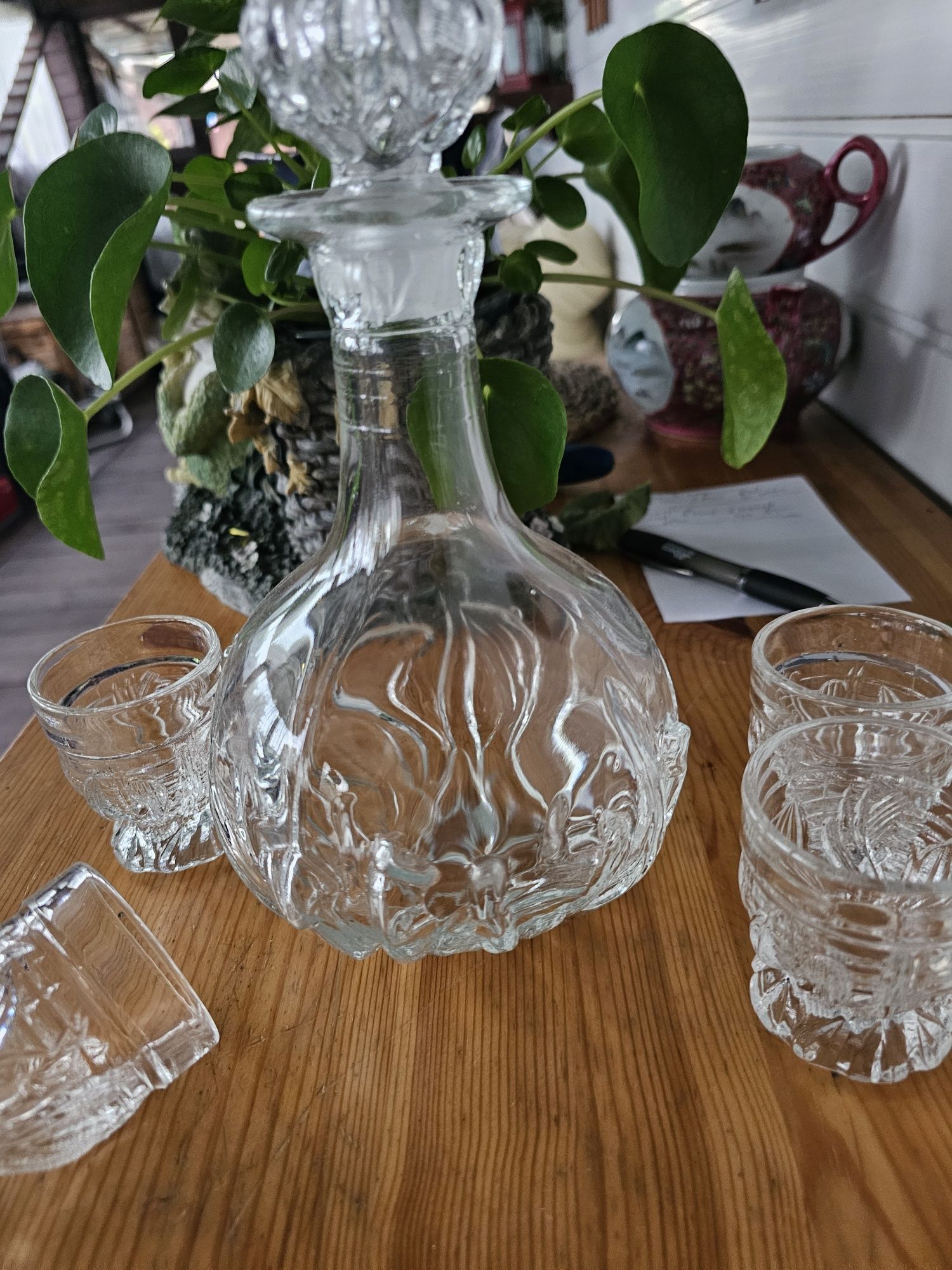 Zestaw Bohemia karafka I kieliszki