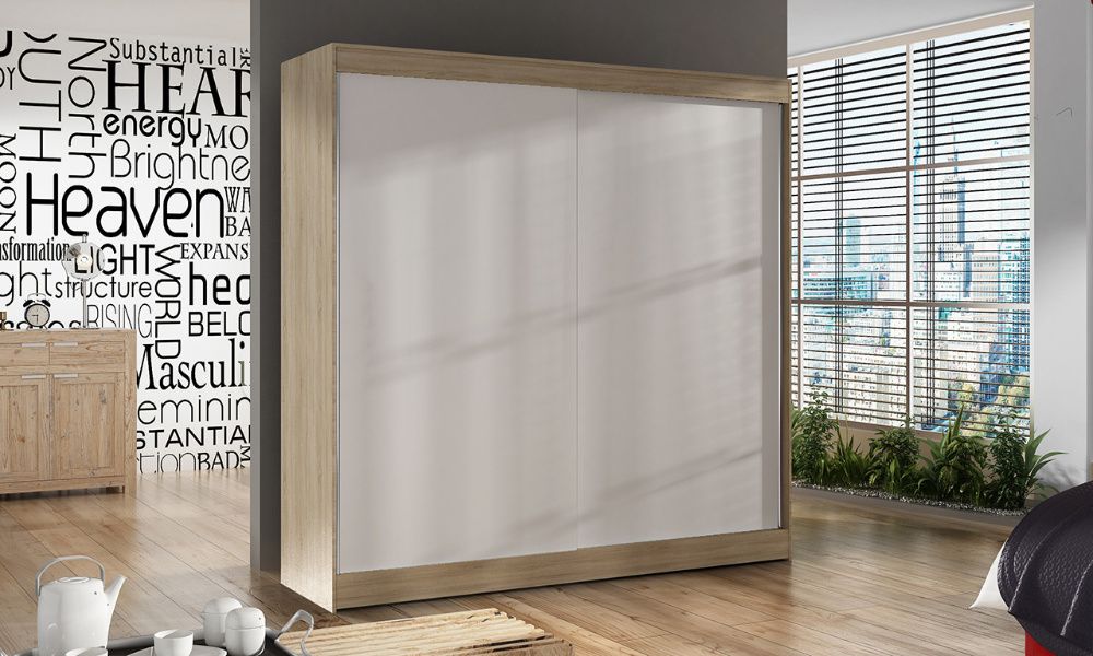 Szafa przesuwna BALI X 200 CM nowe KOLORY SZYBKA dostawa 7 dni