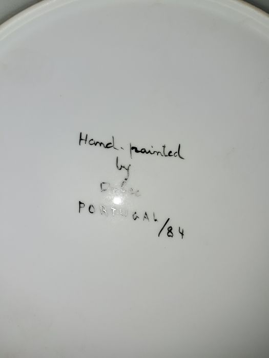 Prato grande pintado a mão