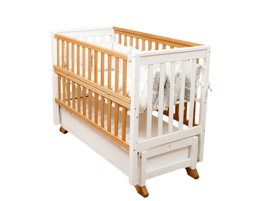 Кроватка для новонароджених _ Ліжечко Букове _ Ліжко для Немовлят.