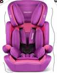 Fotelik samochodowy 9 - 36 kg Massi Ricokids fioletowy z rozowym
