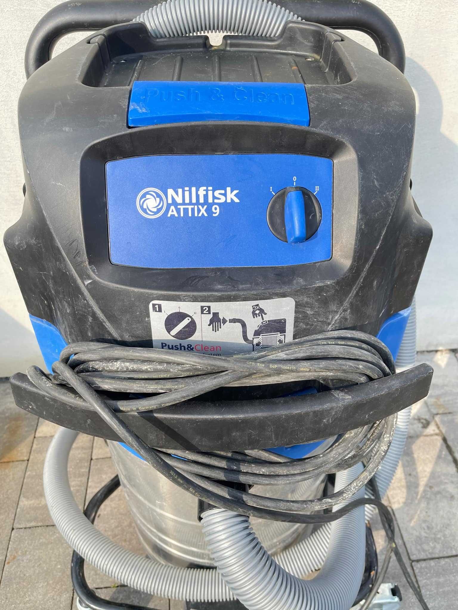 Duży odukrzacz przemysłowy Nilfisk Attix 9 na sucho i mokro ,3000w