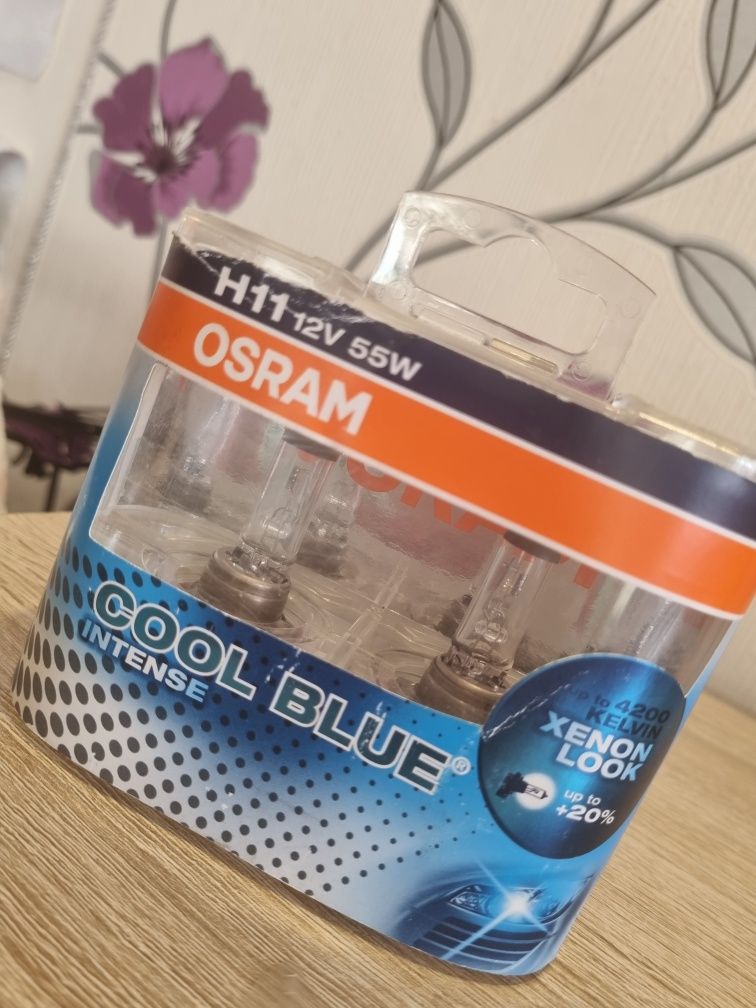 Продам новые аатомобильные лампы (2 шт) OSRAM COOL BLUE H11 12V 55W