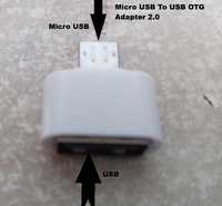 Adapter Micro USB To USB Adapter 2.0 Do telefonów z Androidem