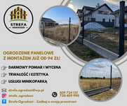Ogrodzenia panelowe,  montaż