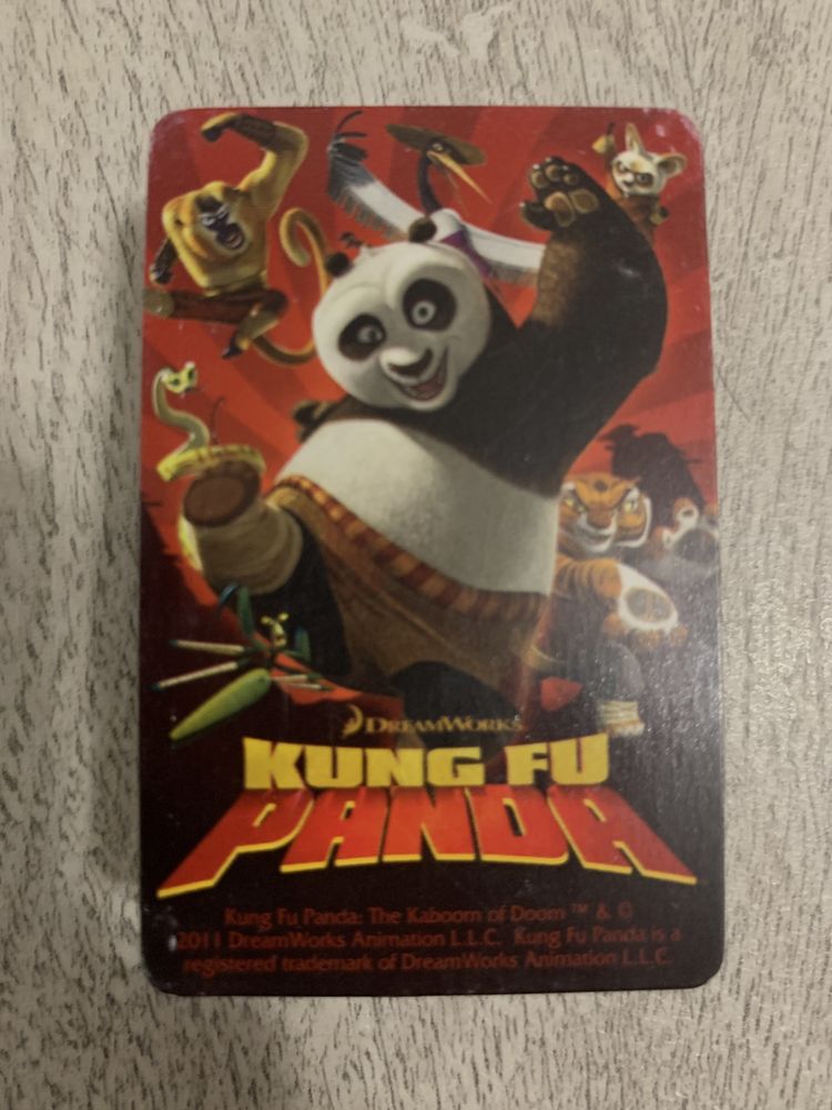 Karty do gry kung fu panda