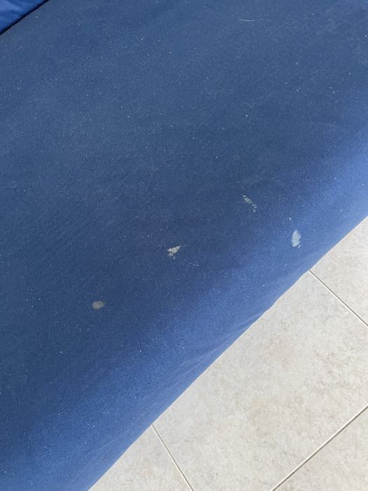 Sofa de 3 lugares azul