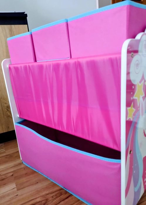 pojemnik na zabawki z jednorożcem