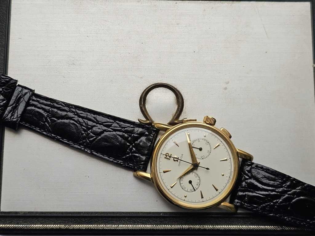 Złota 18K Omega Chronograph 320 jak Nowa idealna