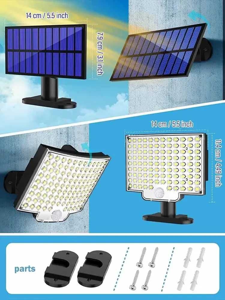 Світильник на сонячній батареї Solar wall lamp BL-104-SMD