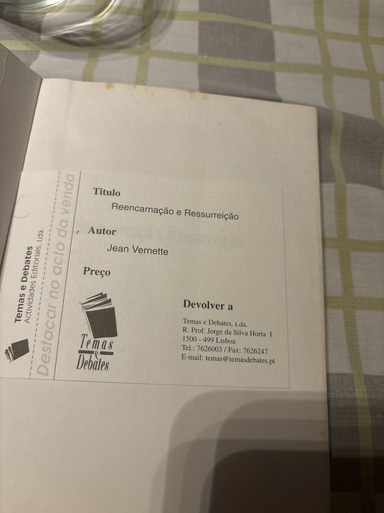 Livro reencarnacao ressurreicao