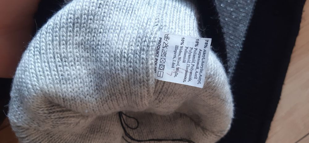 Zestaw czapka + komin z wełną