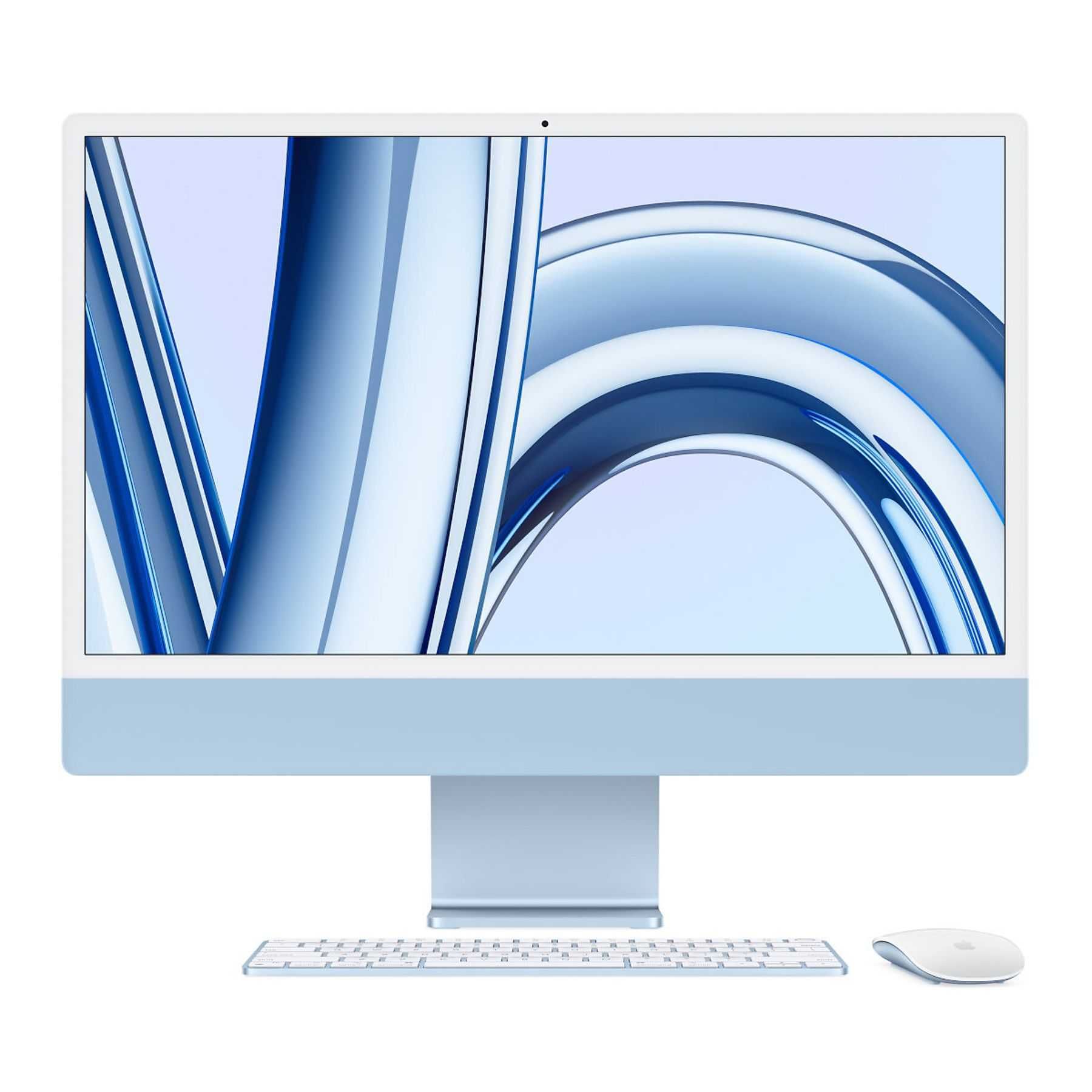 NOWY APPLE iMac 24 M3/8GB/256GB/10GPU Niebieski Komputer All-in-One