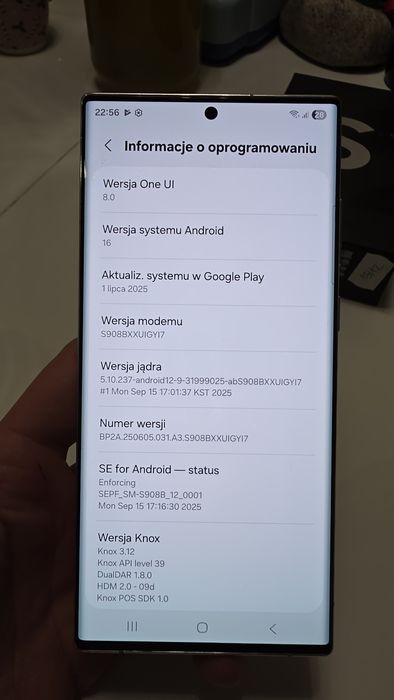 Samsung Galaxy S22 Ultra 12/256gb Biały wymienię na iphone