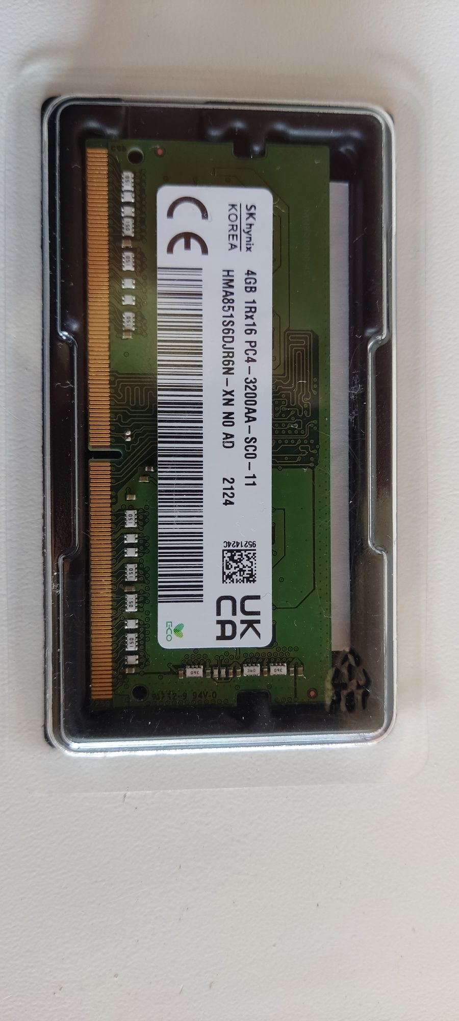 Пам'ять SK hynix 4 GB SO-DIMM DDR4 3200 MHz ,ціна за дві плашки