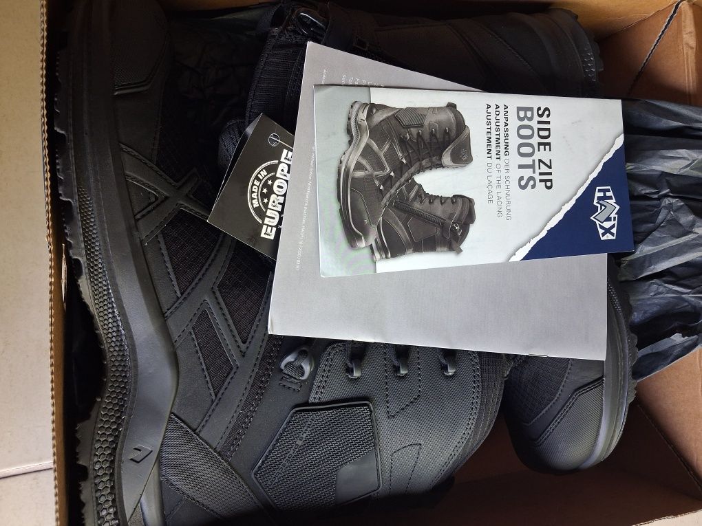 Botas militares Haix athletic 45 fecho
