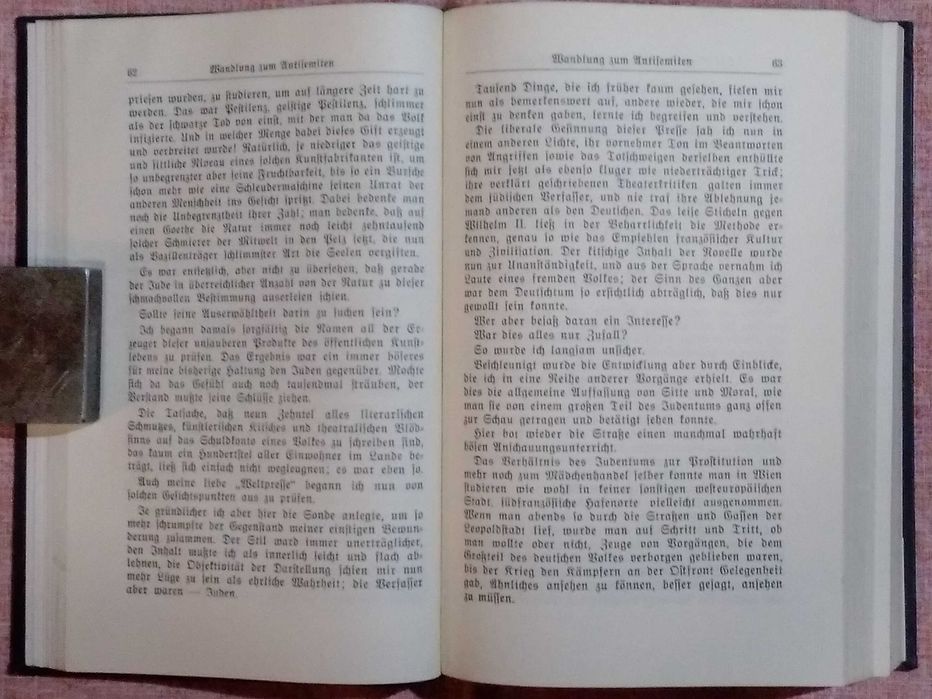 Mein Kampf Adolf Hitler 2 tomy w jednym 1939 oryginał unikat