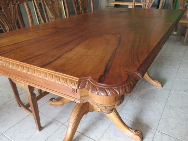 Mesa  e  Cadeiras  Vintage  Nogueira