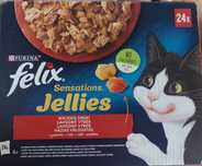 FELIX SENSATIONS Wiejske Smaki w galaretce 24 szt dla kota