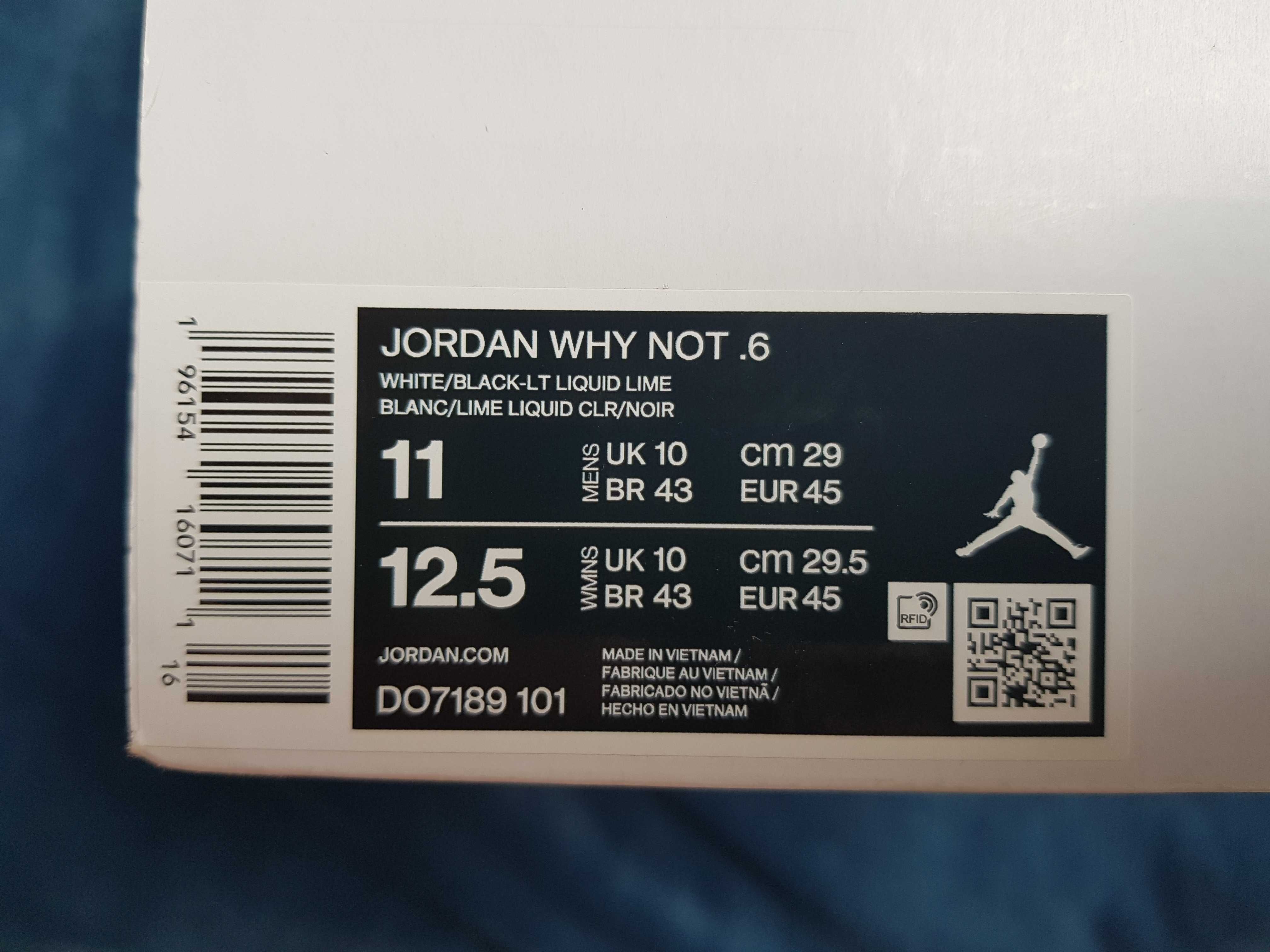 Air Jorden why not zer06 white light liquid lime pink blast black