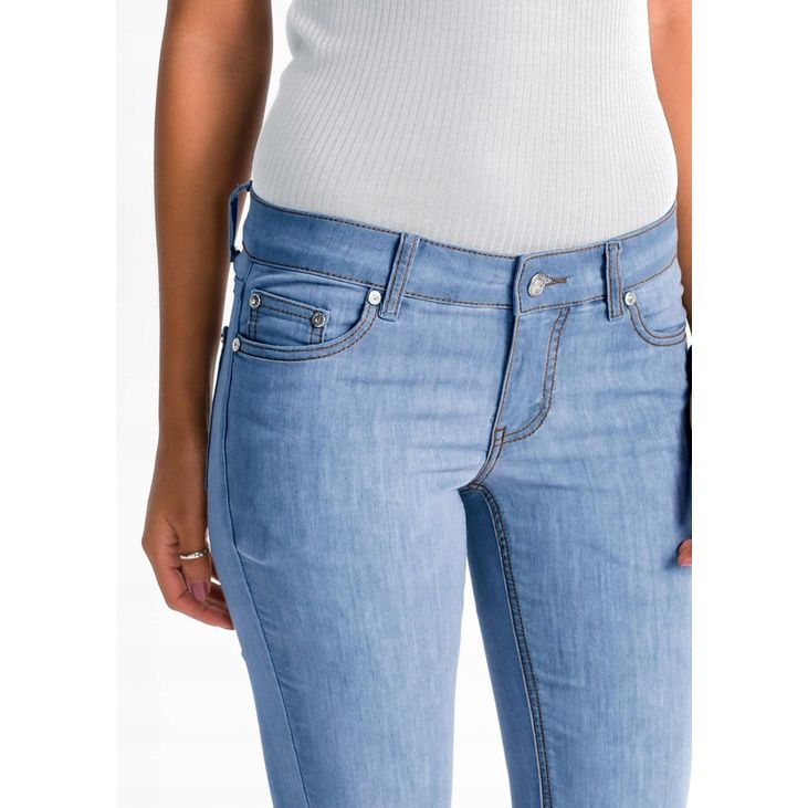 Bonprix skinny jeansowe spodnie jeansy kieszenie niebieskie 40 vv