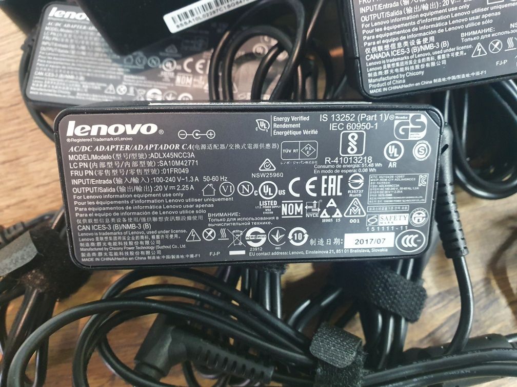 Зарядка зарядное блок питания Lenovo ideapad 45w 20v/2,25a 4.0×1.7мм