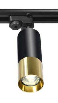 Reflektor szynowy LED czarno - złoty GU10