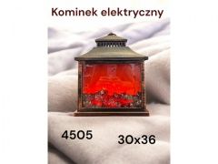 Kominek led prezent ozdoba Mikołaj