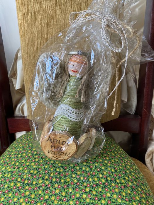 Anioł na szczęście handmade figurka NOWY