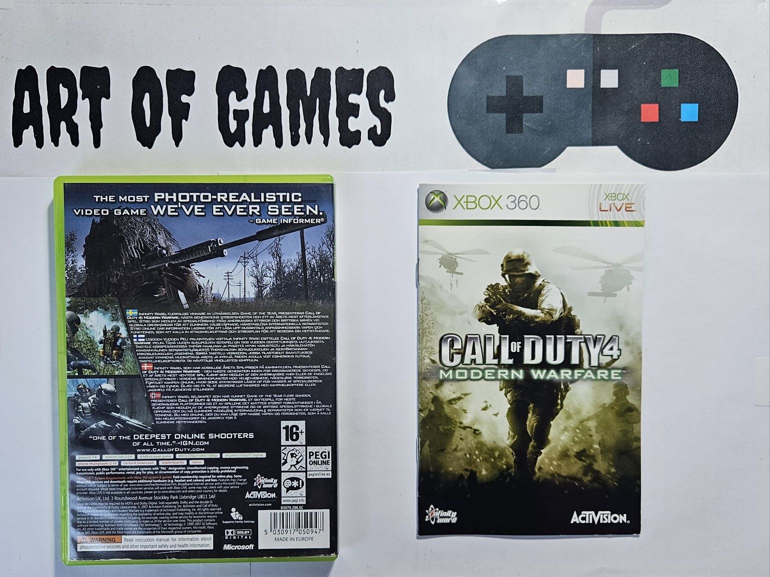 Call of Duty 4 Modern Warfare Xbox 360 COD
