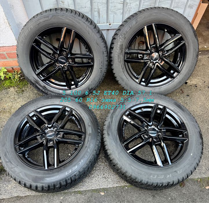 Колеса диски R16 5 100 205 60 гольф 4 поло шкода Volkswagen сеат