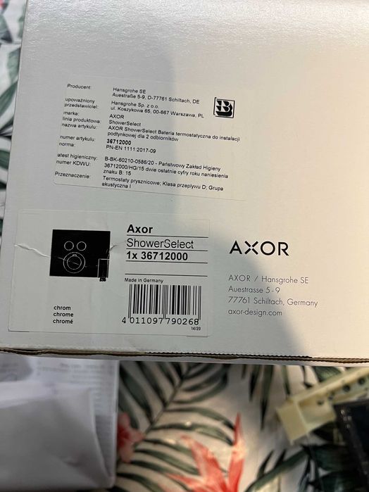 Bateria prysznicowa Hansgrohe Axor