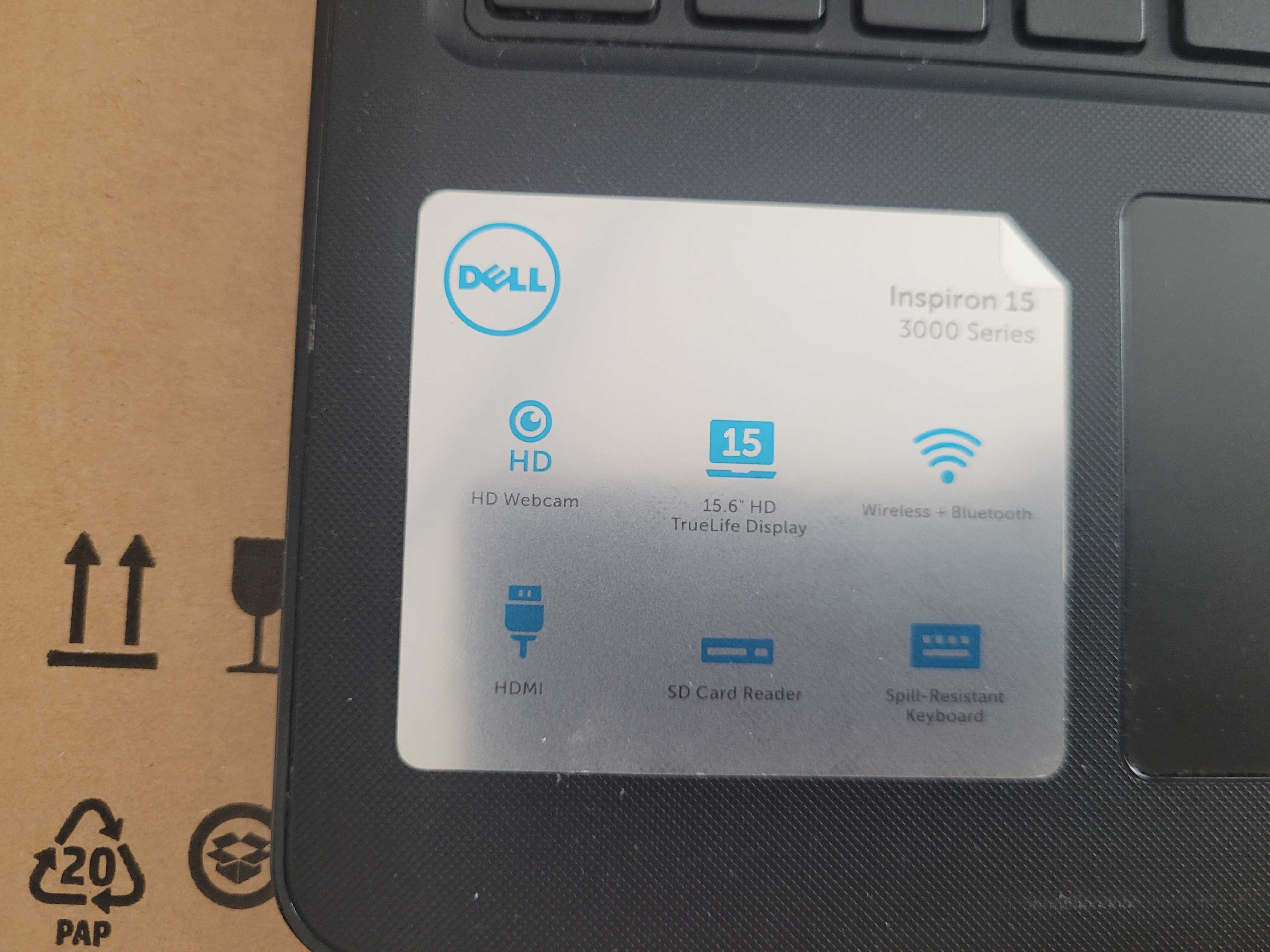 Laptop DELL Inspirion 15 3000series - dysk SSD