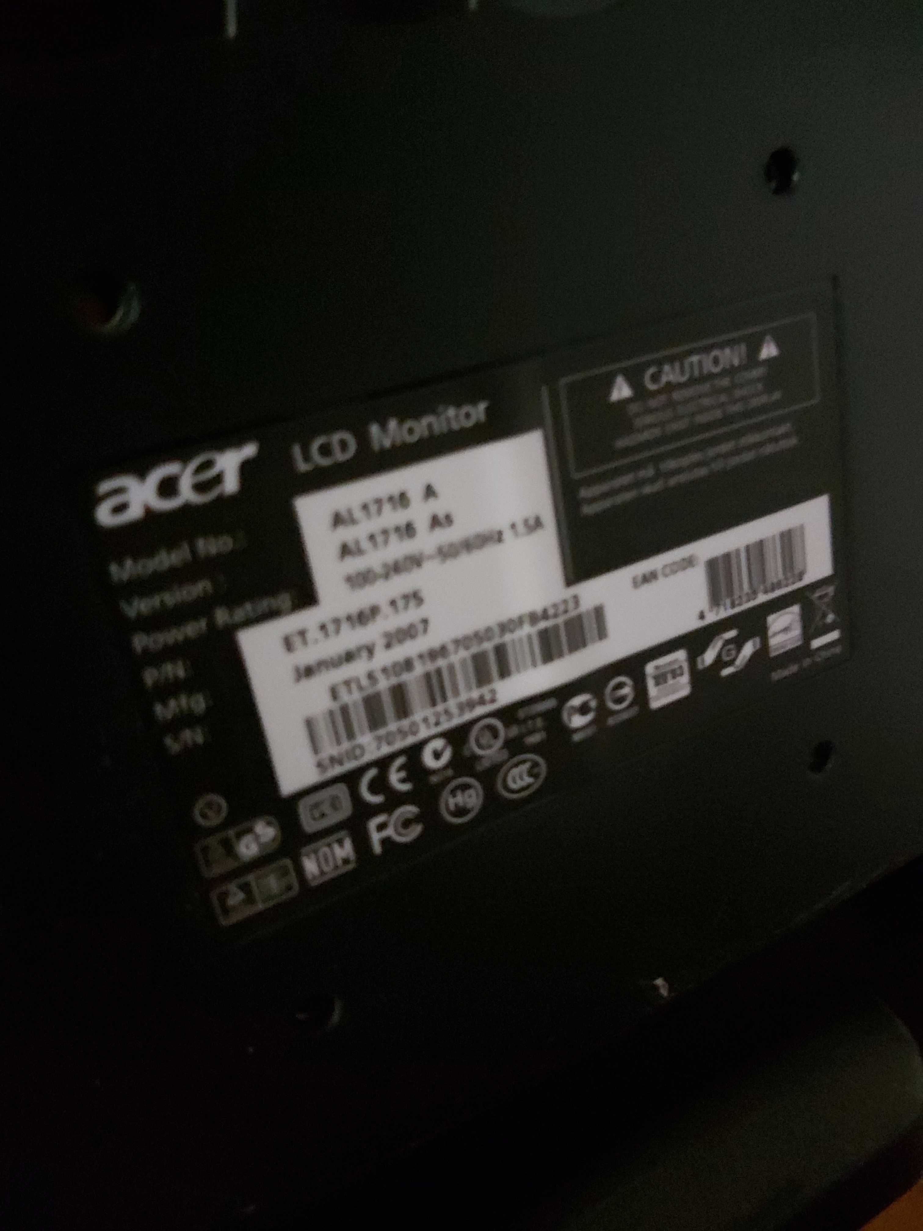 Монітор Acer AL1716A