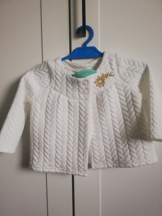 Nowe bolerko narzutka sweterek chrzest święta