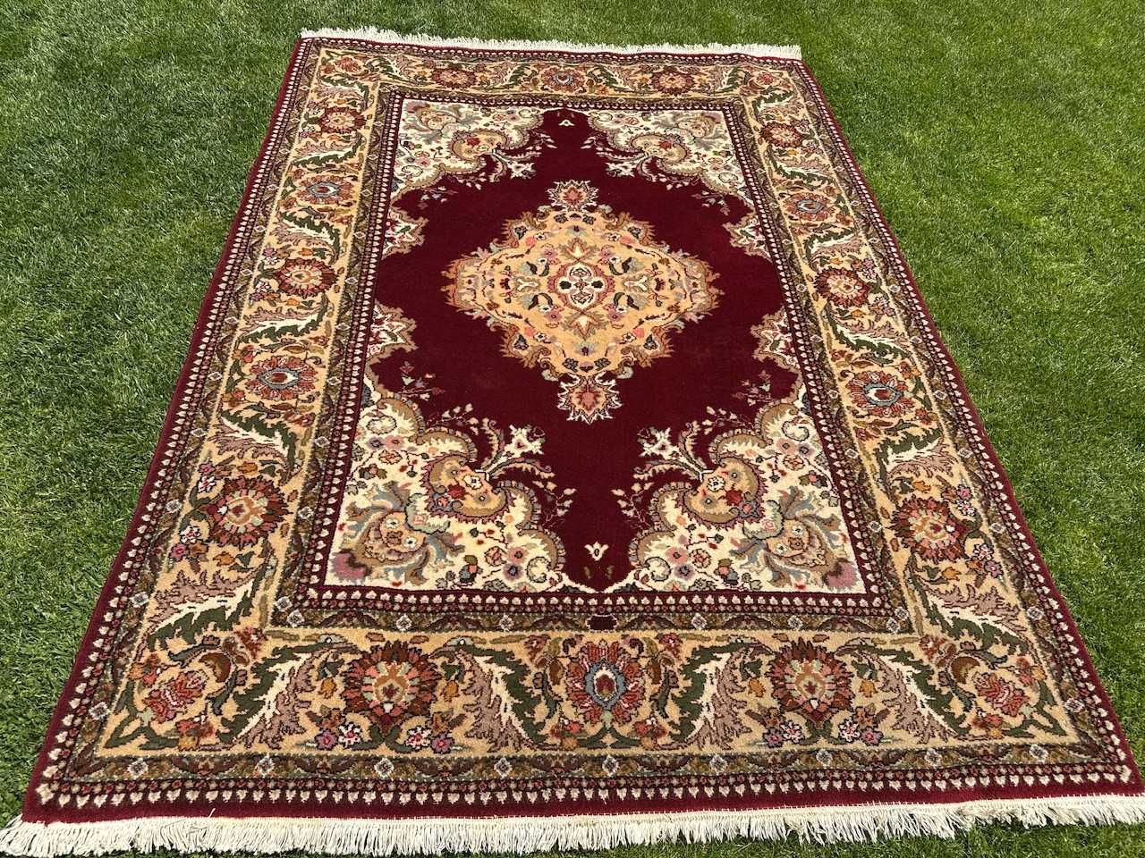 Dywan perski wełniany kaszmirowy Indo Tabriz 245x165 galeria 18 tyś