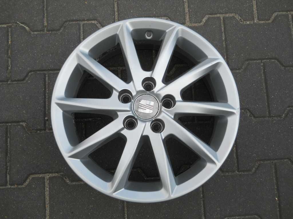 Felgi alu 15 5x100 ET38 Seat Ibiza Leon Skoda Fabia Rapid VW Polo Golf